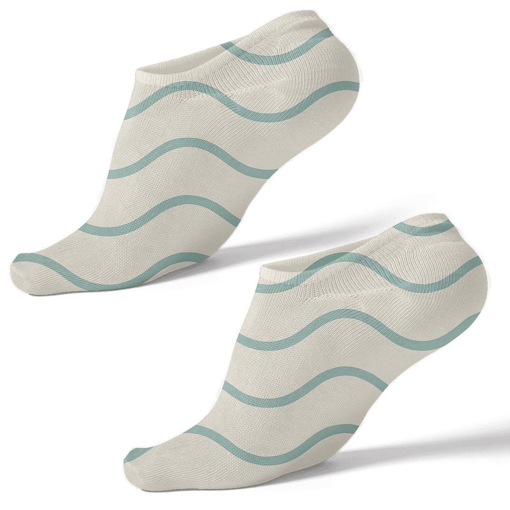 Quiet Wave Repeat stylish athletic ankle socks