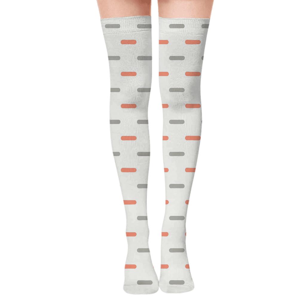 Even Dash Sequence personalized over-the-knee socks