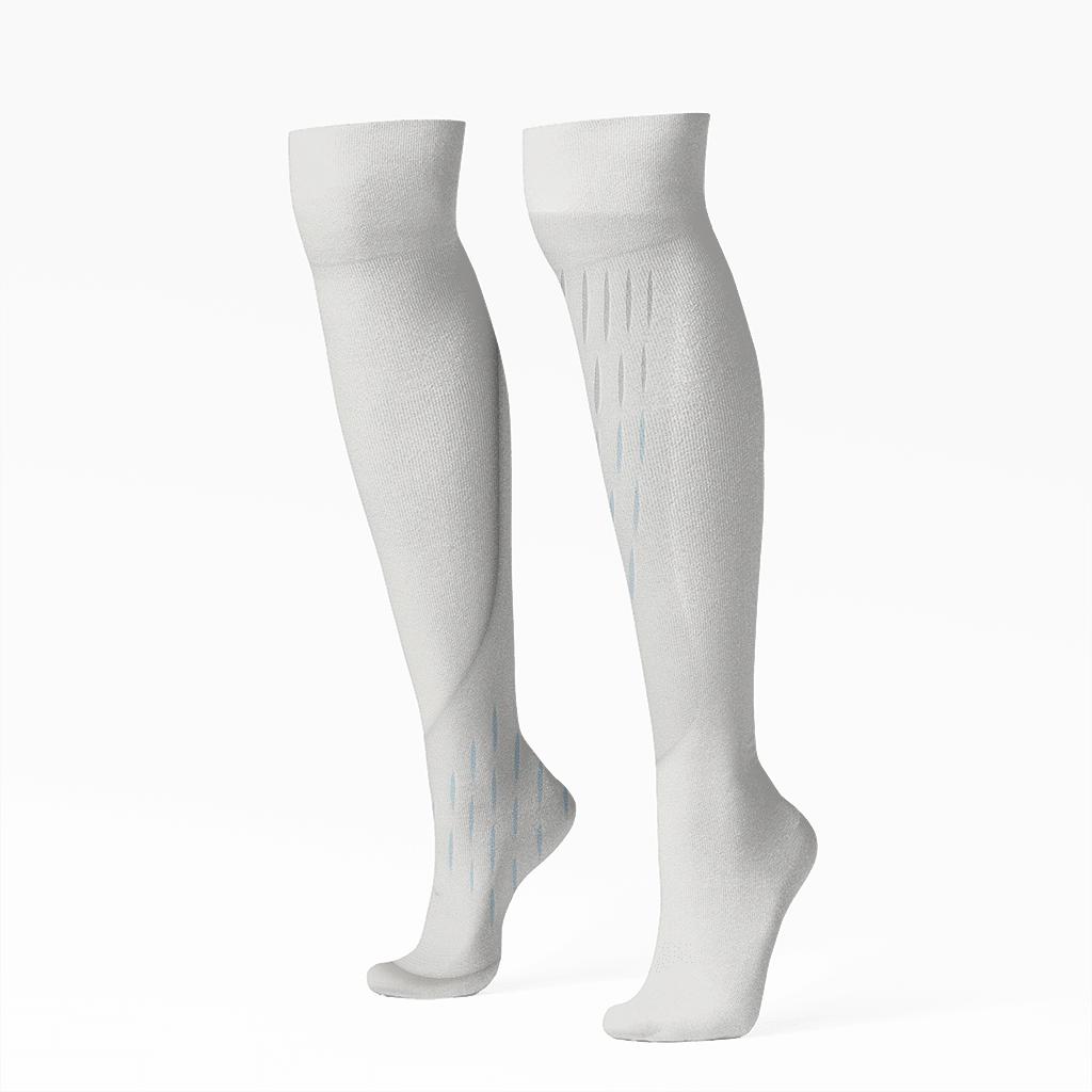 Icicle Drop Gradient On Light Gray personalized knee-high socks