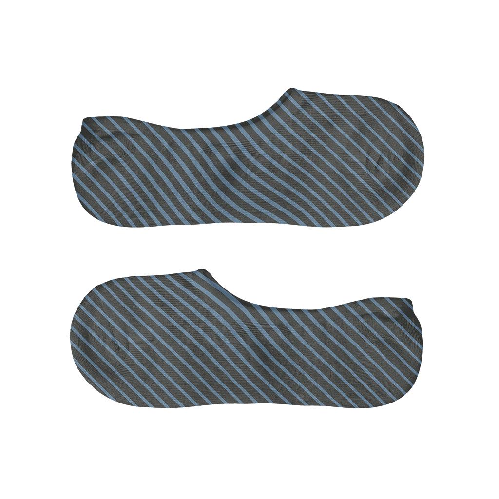 Subtle Moire Bands trendy no-show sock styles