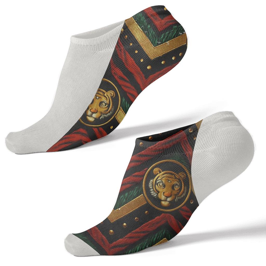 Tinsel Tiger Chevron Socks designer print ankle socks