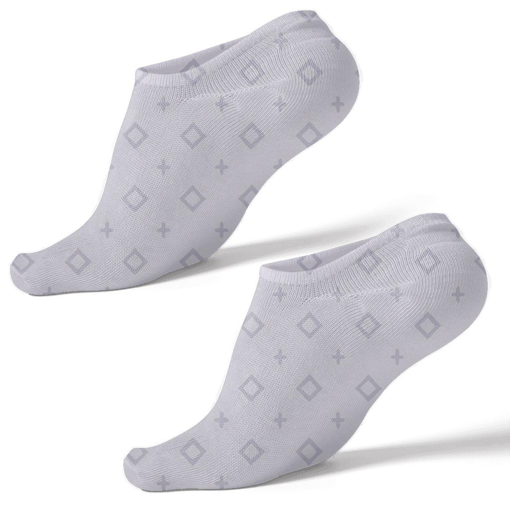 Micro Prism Grid comfortable cotton ankle socks