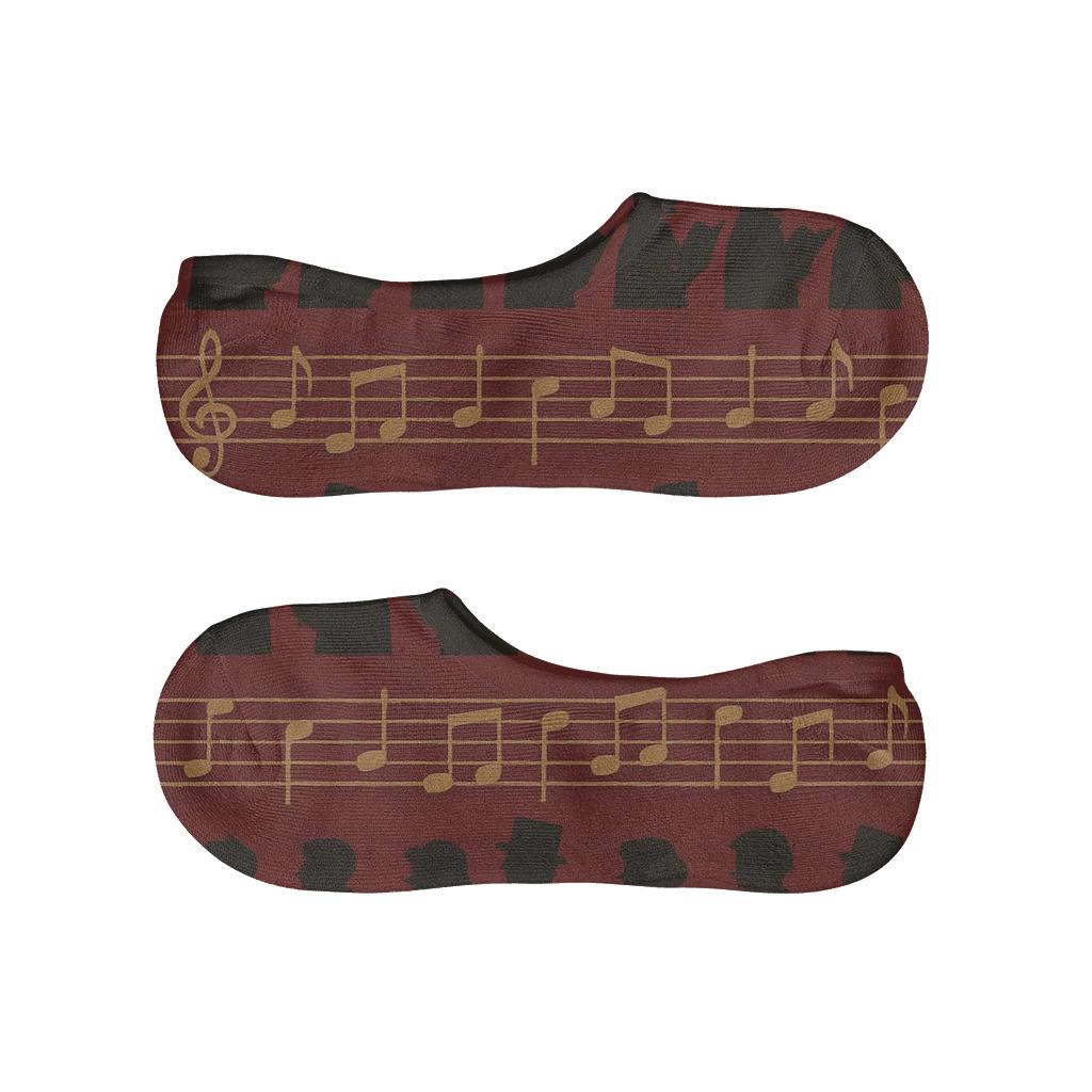 Carol Singer Band Holiday soft cotton no-show socks