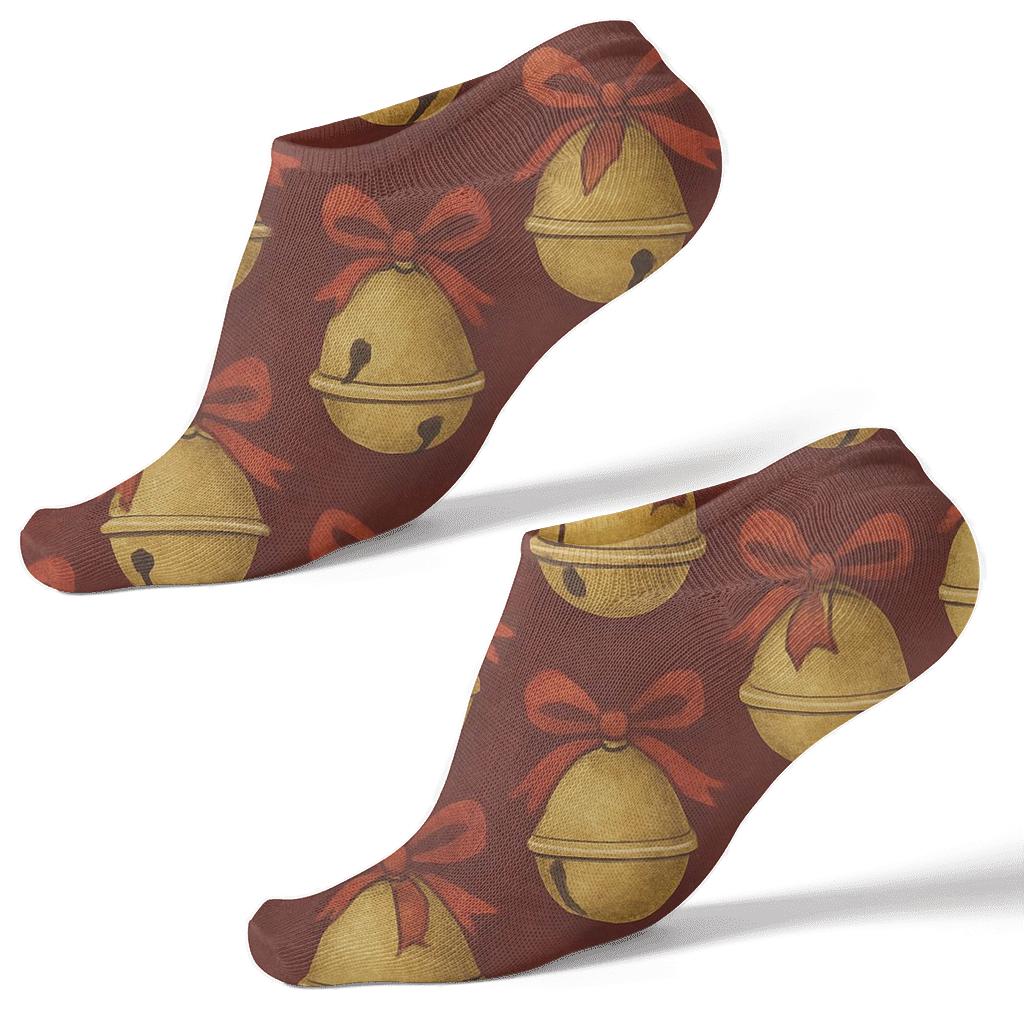 Bell Rhythm Christmas unique graphic ankle socks