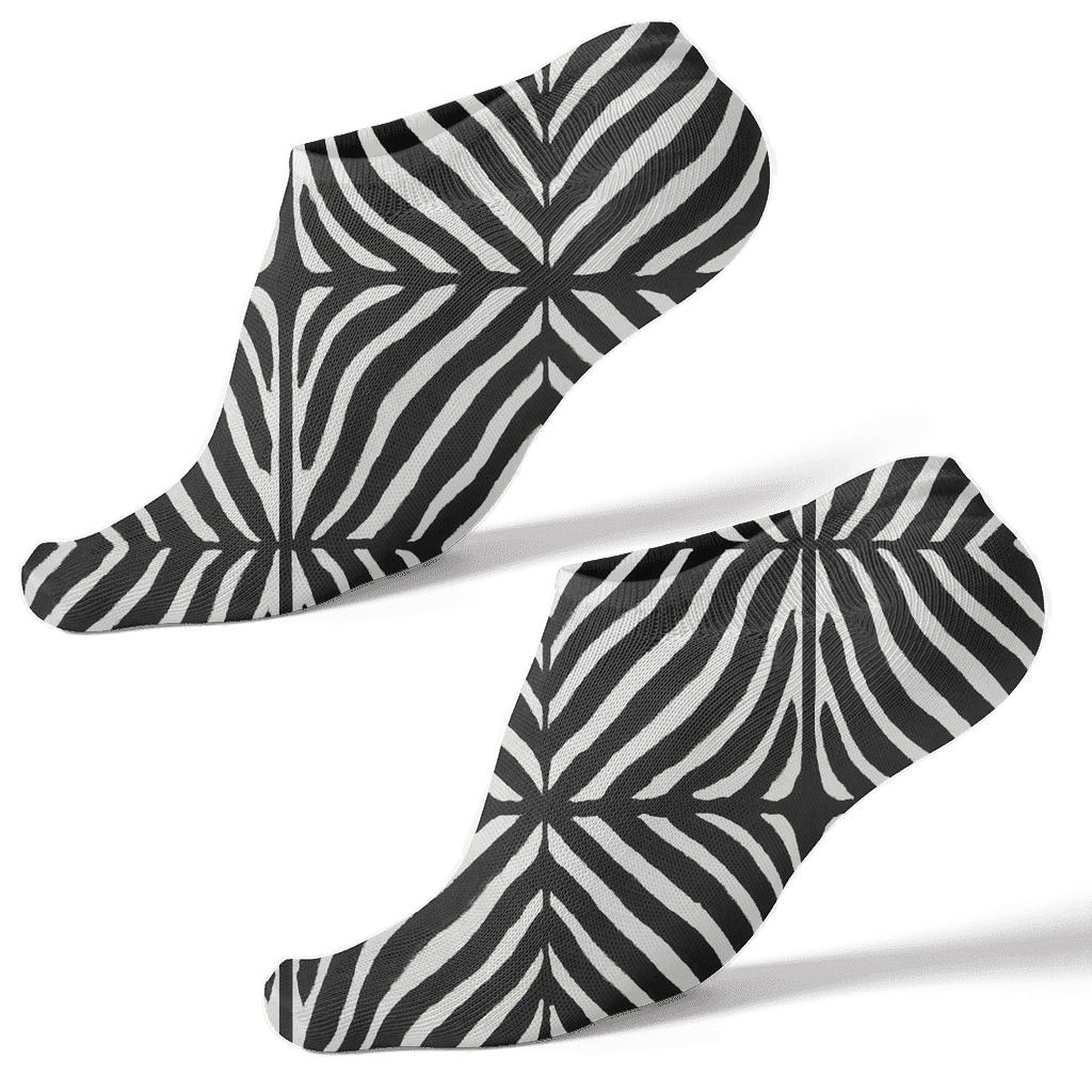Monochrome Stripe Tessellation trendy patterned ankle socks