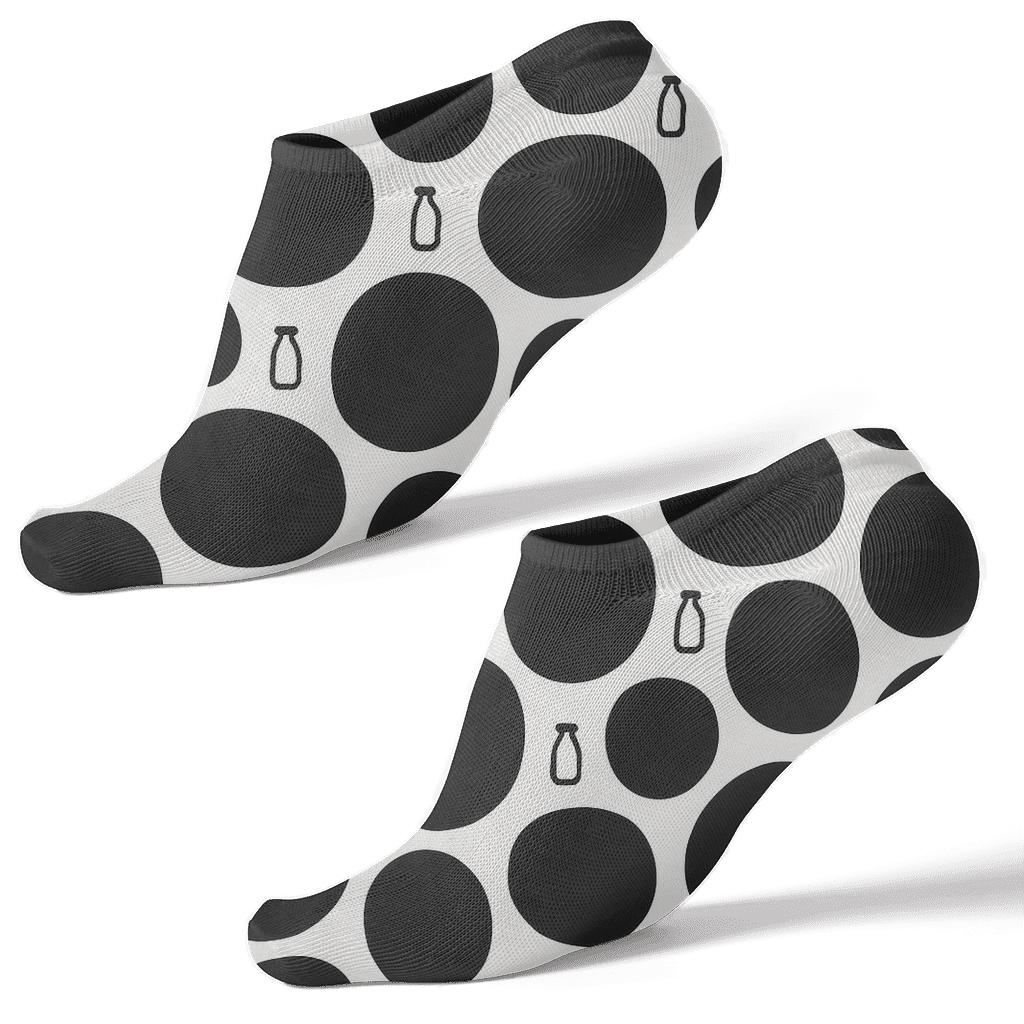 Classic Spot Grid designer print ankle socks