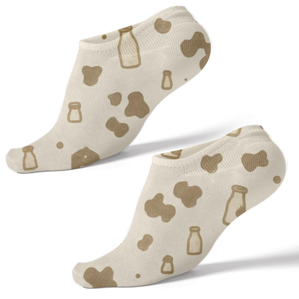Milk Bottle Scatter soft everyday ankle socks