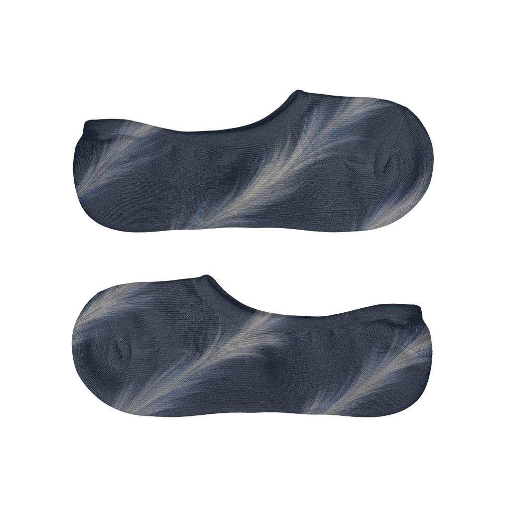 Cirrus Streak Array On Navy Background unique hidden socks