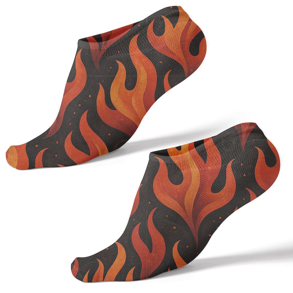 Ember Tessellation Grid custom ankle socks