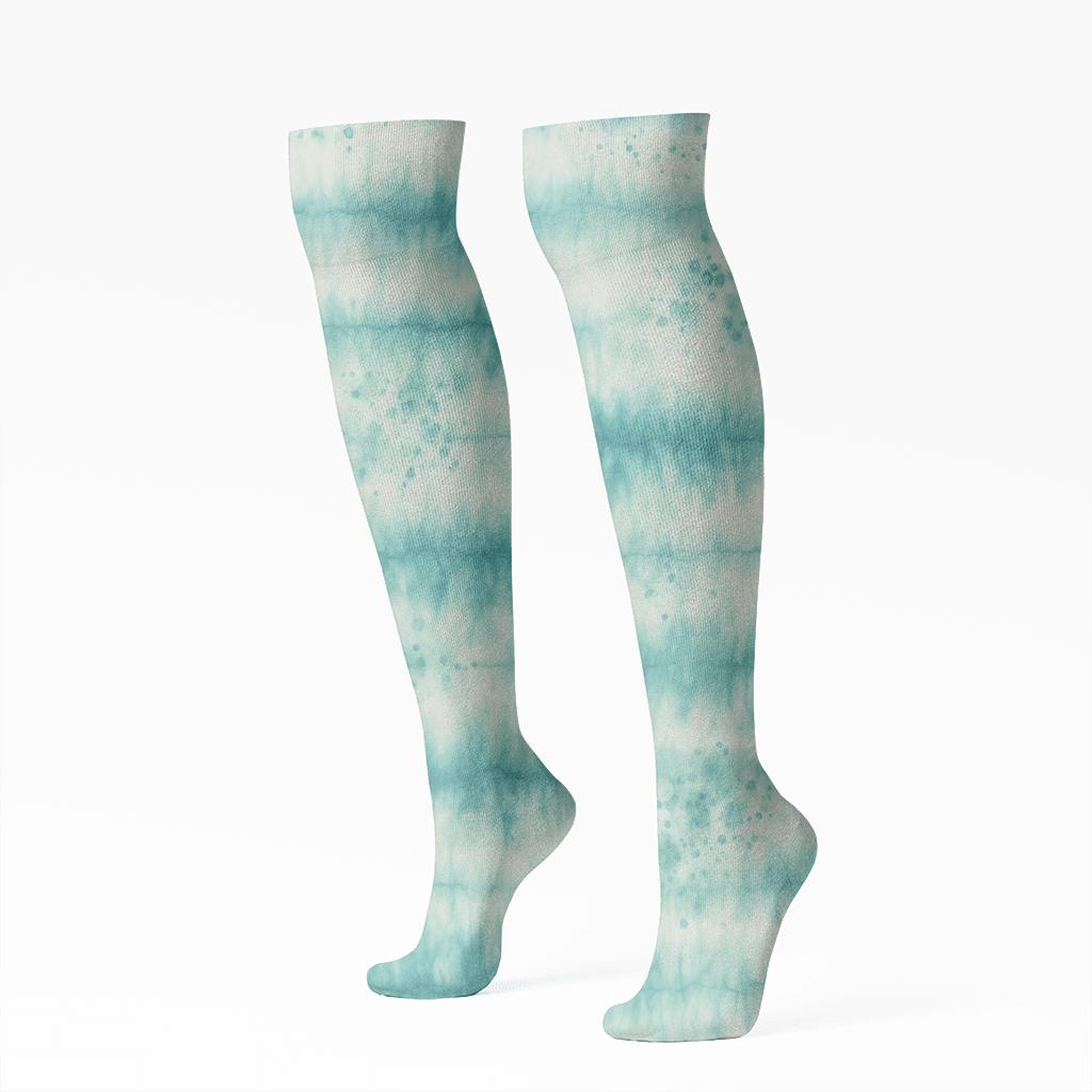 Crinkle Speckle Ombre Bands soft everyday knee-high socks