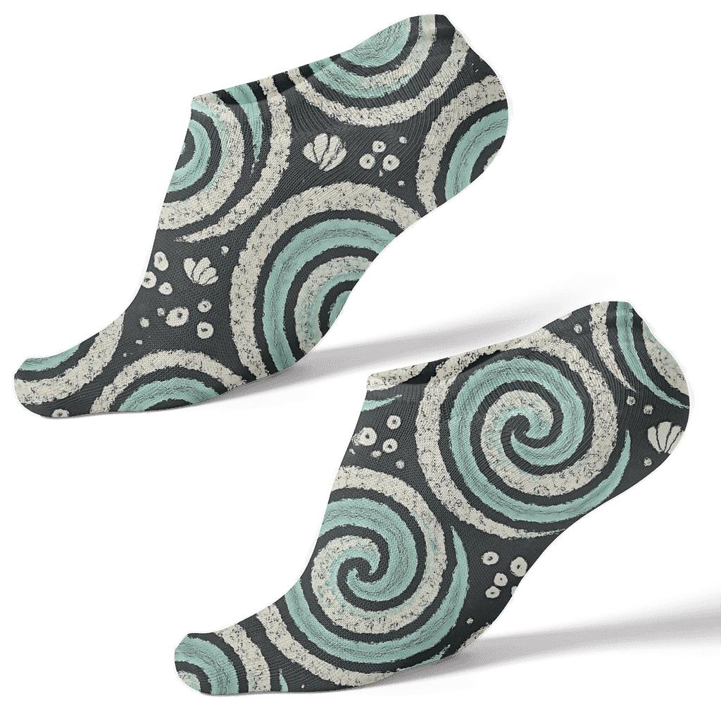 Whirlpool Concentric Motif soft everyday ankle socks