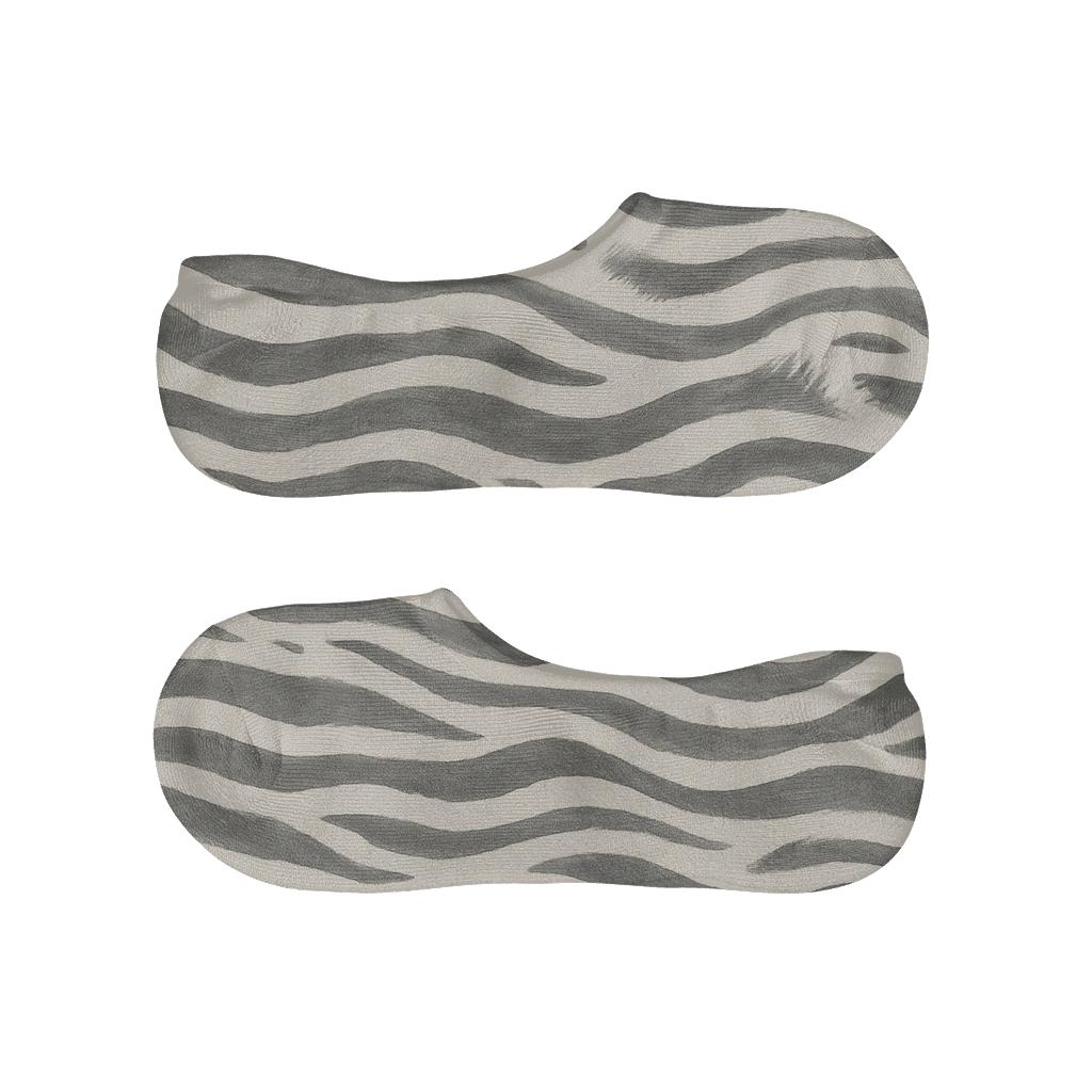 Organic Hand Painted Stripe Flow soft cotton no-show socks