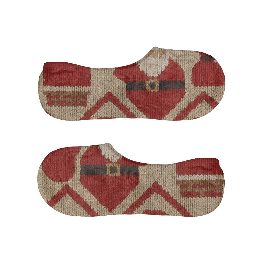 Knitted Santa Suit Illusion unique hidden socks