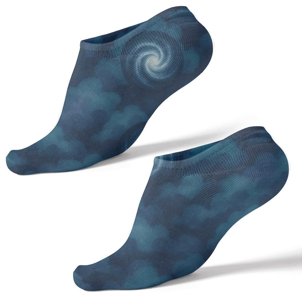Midnight Nebula Tessellation custom ankle socks