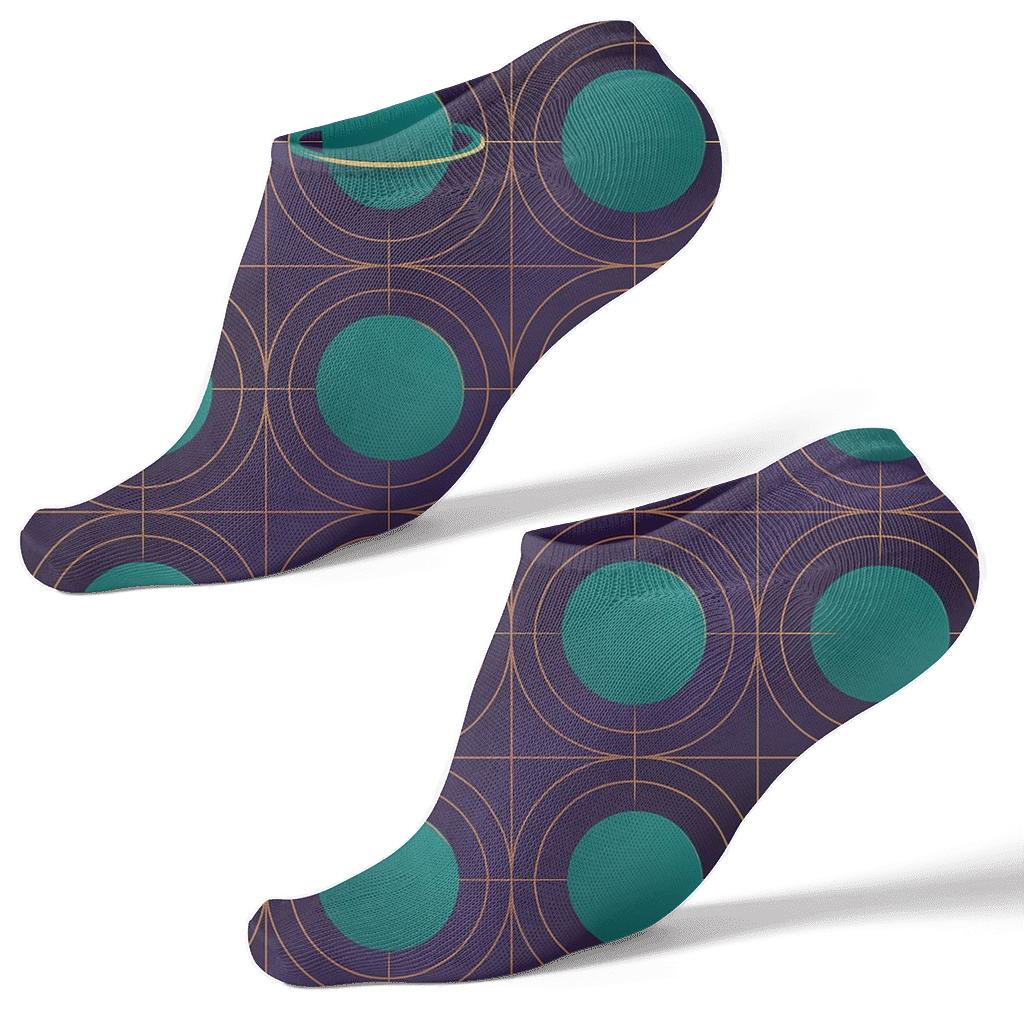 Orbital Band Constellation Grid personalized ankle socks