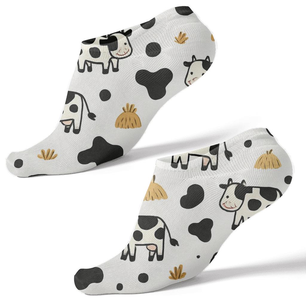 Playful Grazing Spot Scatter comfortable cotton ankle socks