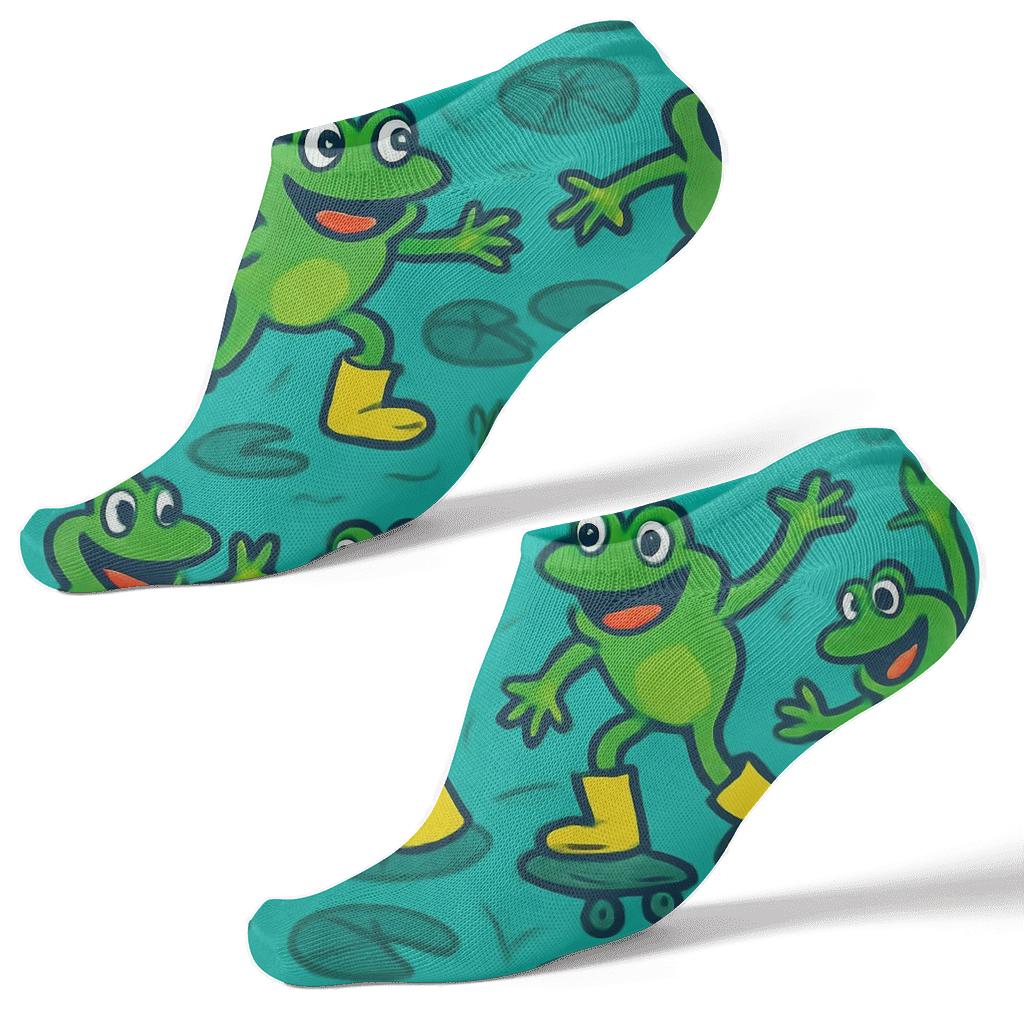Pond Party Parade custom ankle socks