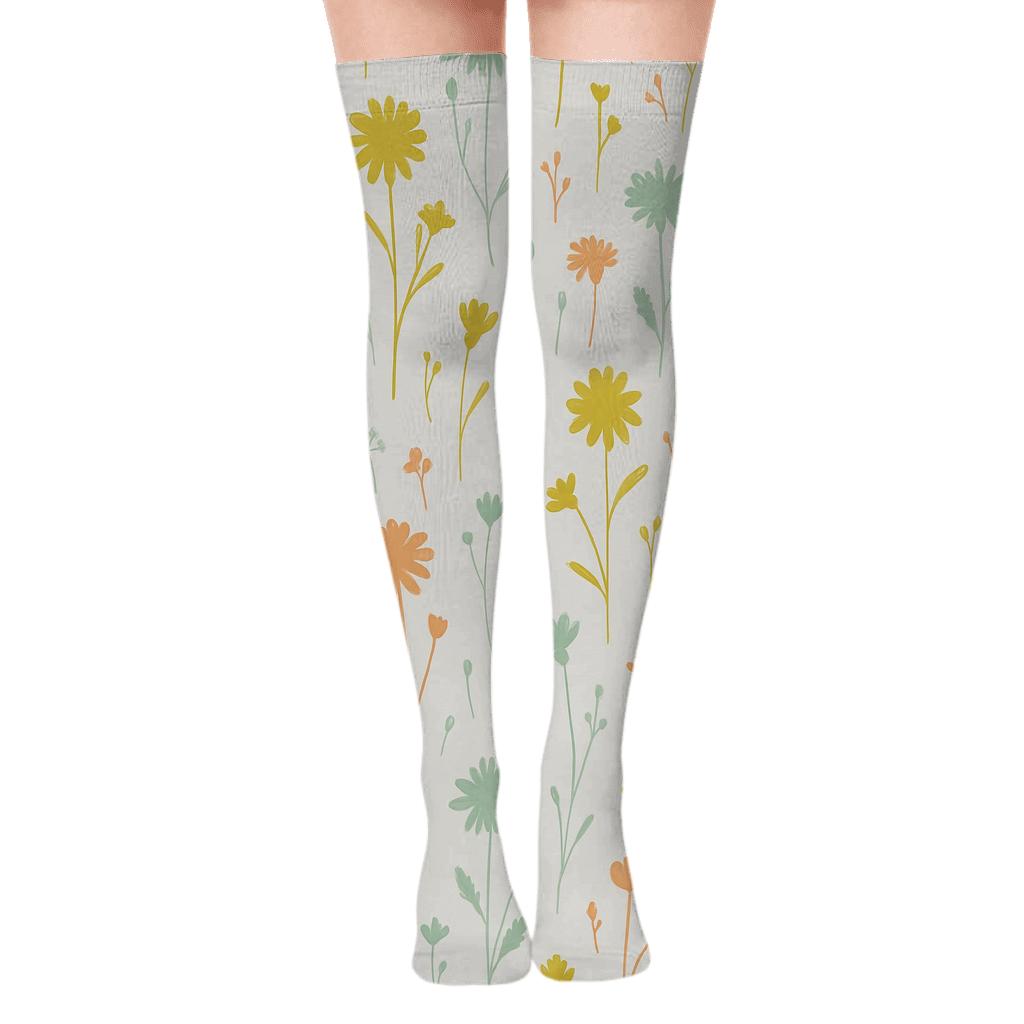 Wildflower Meadow Scatter personalized over-the-knee socks
