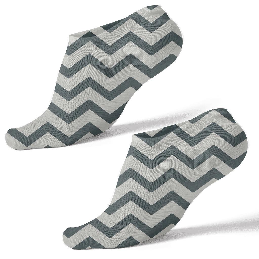 Slim Chevron March trendy patterned ankle socks
