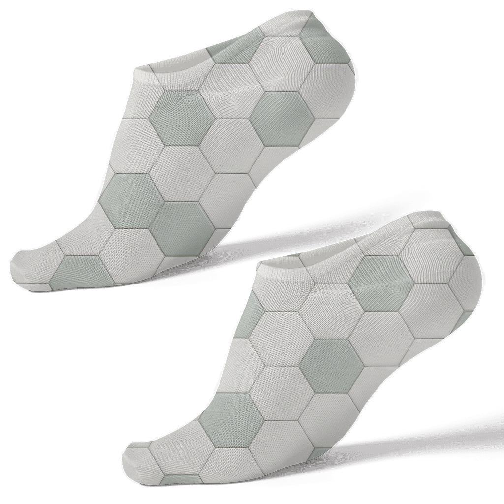 Micro Hex Scatter custom ankle socks
