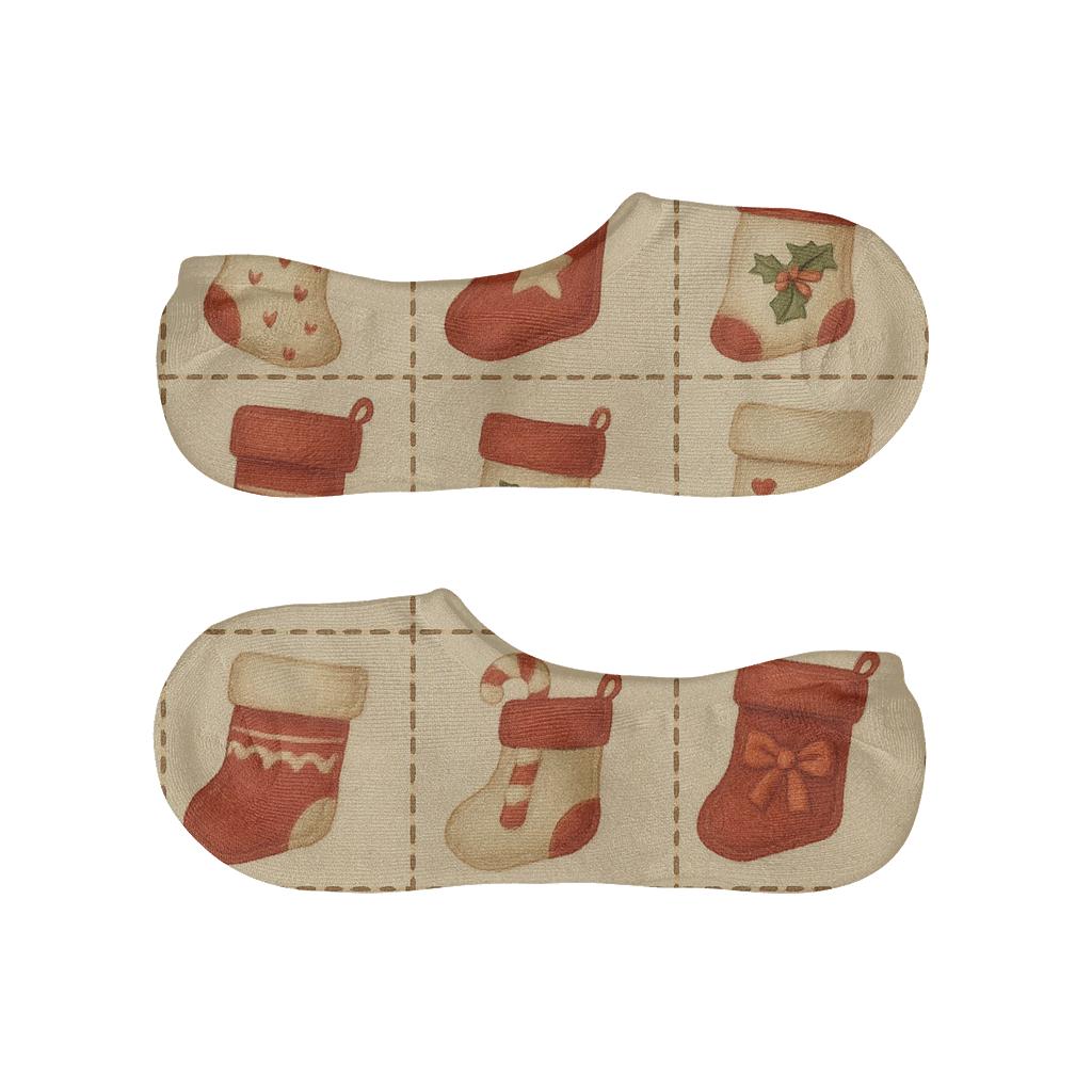 Holiday Stocking Patchwork Xmas unique hidden socks