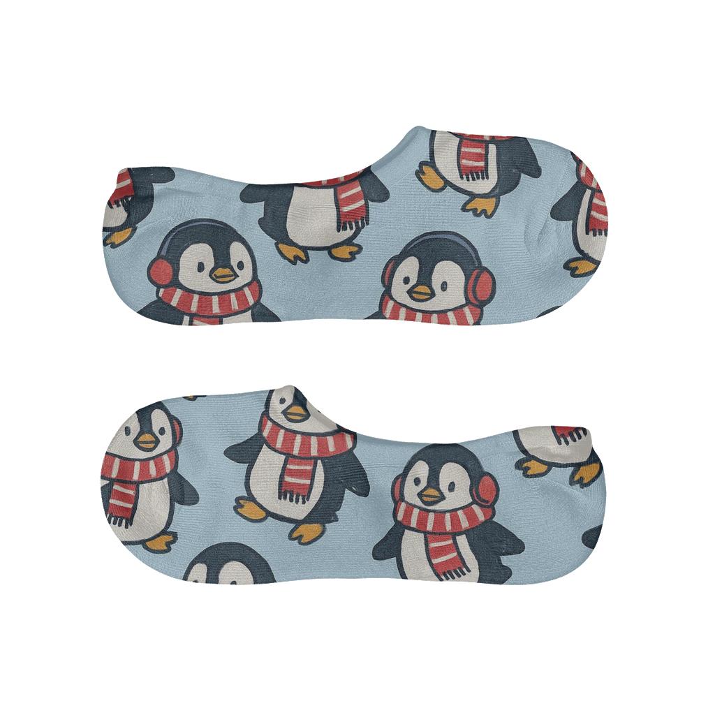 Holiday Penguins In Scarves Scatter unique hidden socks