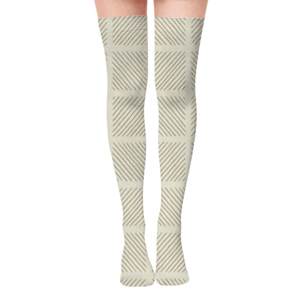 Plain Hatch Study stylish fashion over-the-knee socks