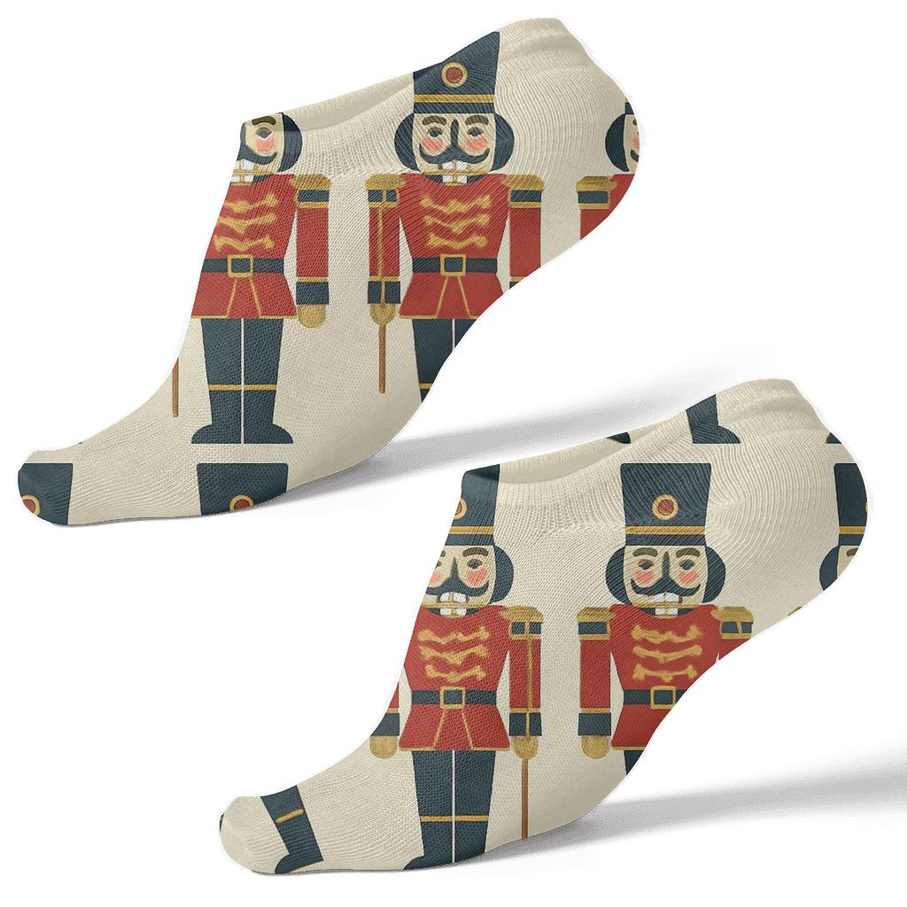Holiday Nutcracker Parade Christmas unique graphic ankle socks