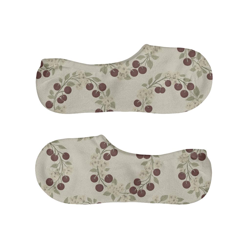 Maroon Blossom Wreath Repeat unique hidden socks