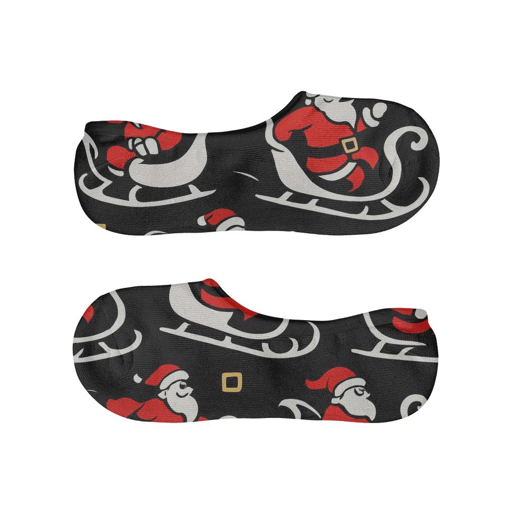 Flying Sleigh Santa Array comfortable low-cut socks