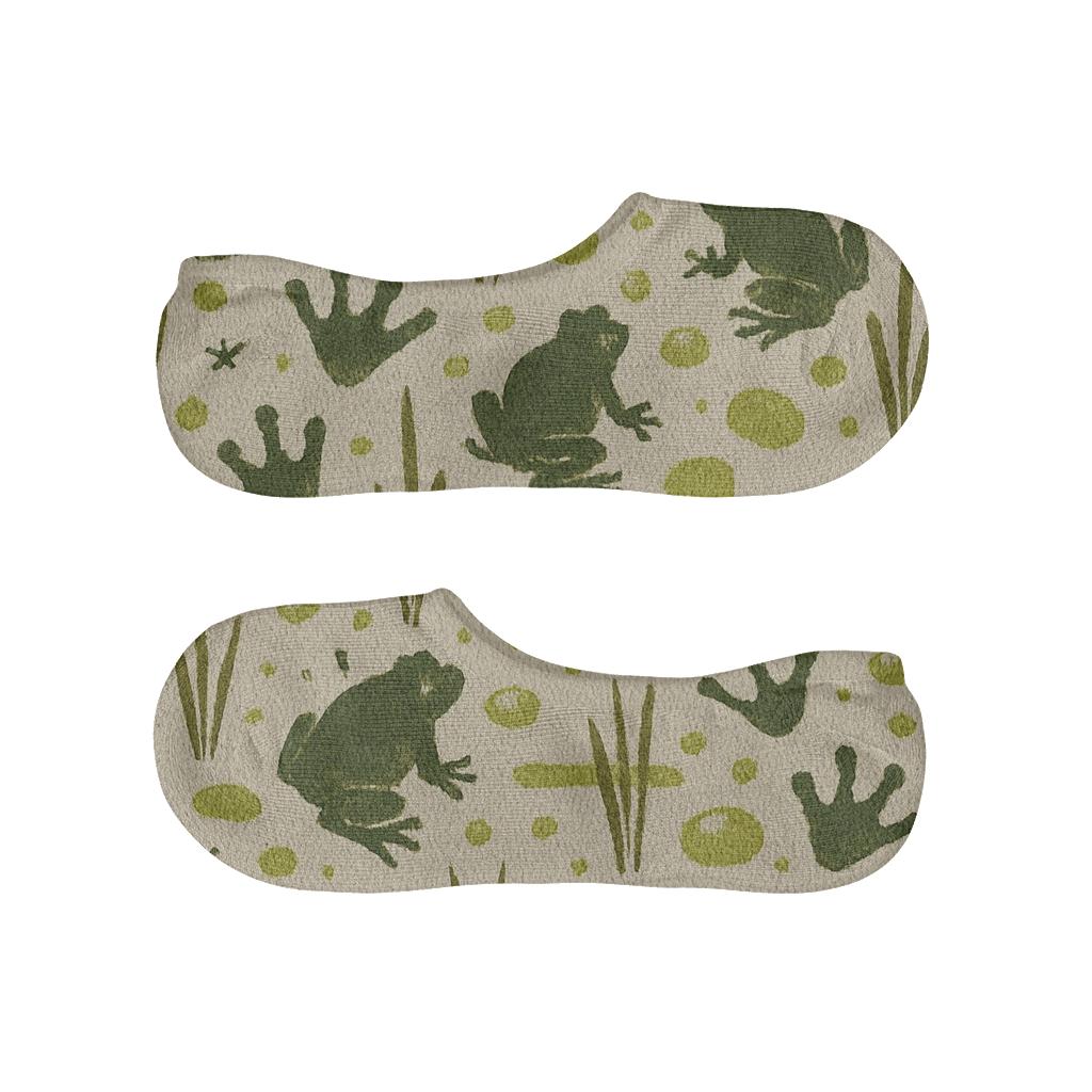 Wet Footprint Scatter breathable no-show socks