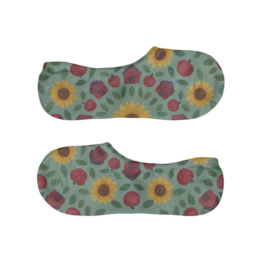 Sunflower Orchard Radial comfortable low-cut socks