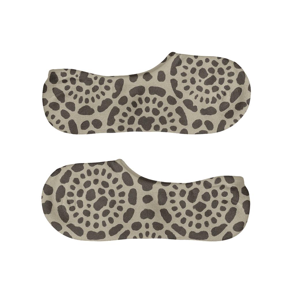 Retro Dairy Label Medallion anti-slip no-show socks