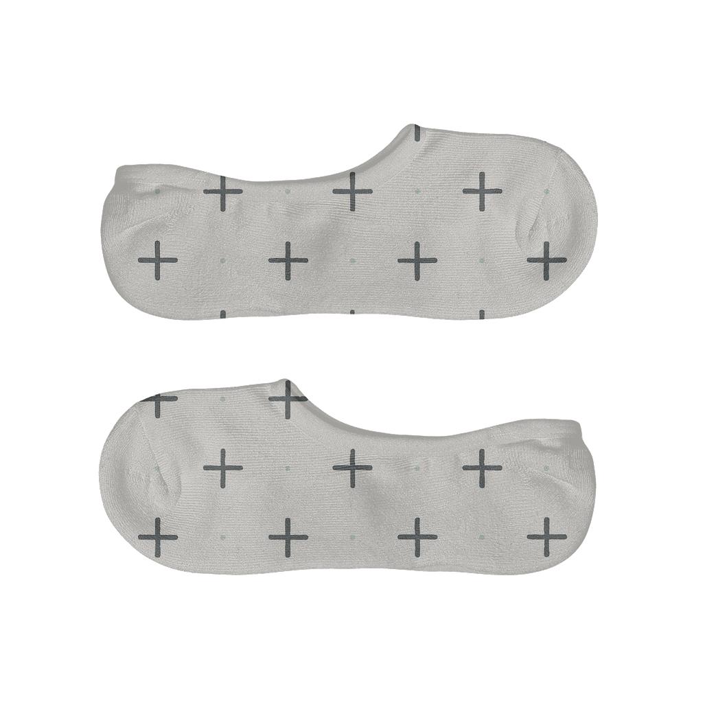 Gentle Cross Pack designer print no-show socks