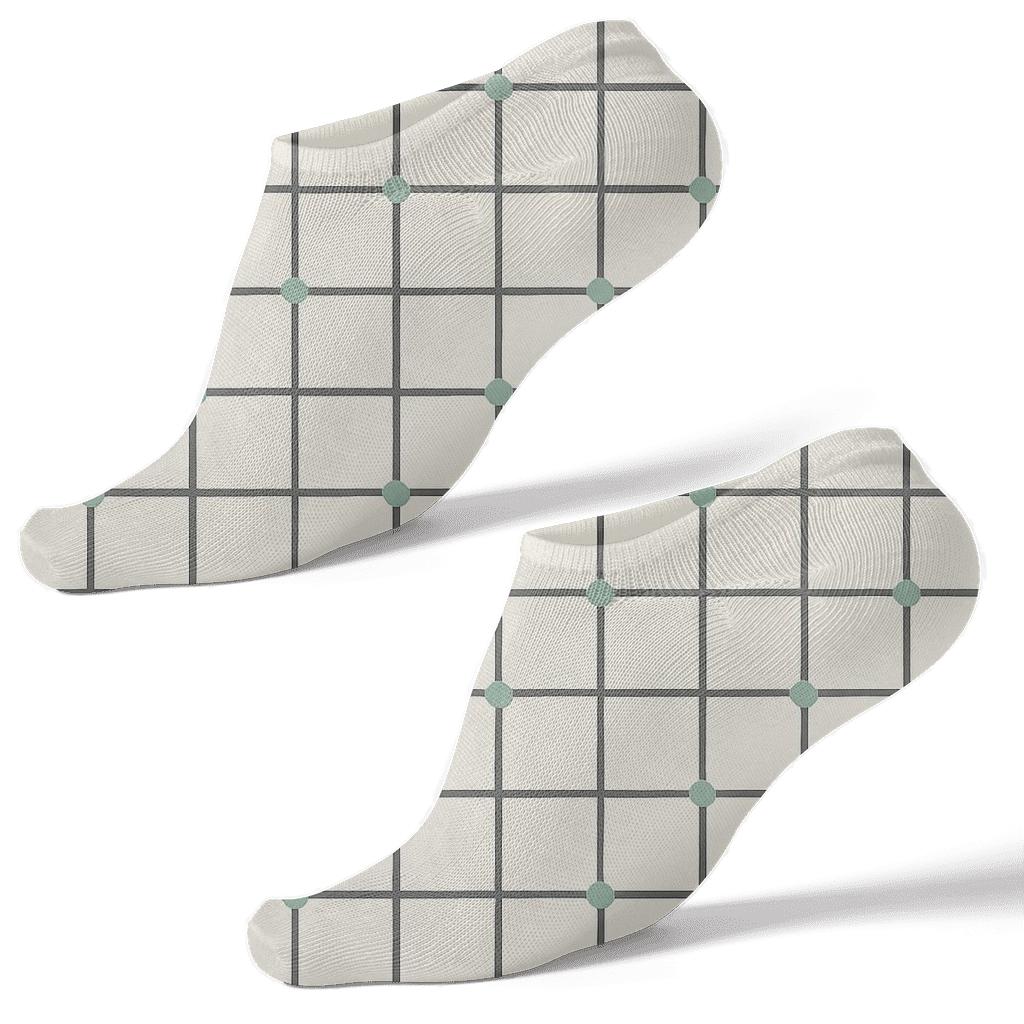 Mini Grid Drift custom ankle socks