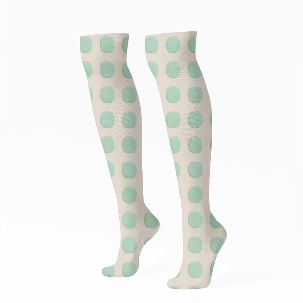 Calm Cellular Mesh unique graphic knee-high socks