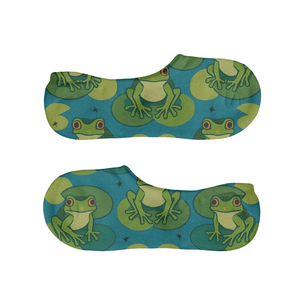 Lily Pad Lattice comfortable invisible socks