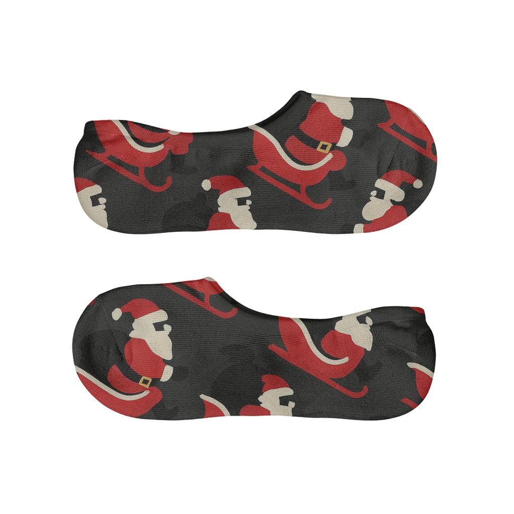 Sleigh Silhouette Santa Edition comfortable low-cut socks