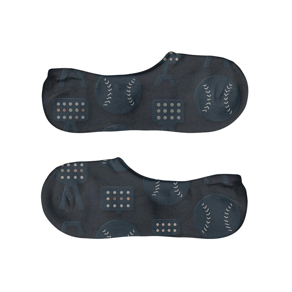 Stadium Light Lattice Blue Jays Edition low cut no-show socks