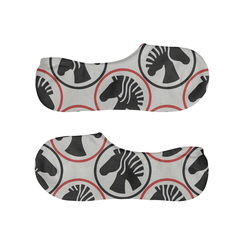 Zebra Silhouette Ring Lattice trendy no-show sock styles