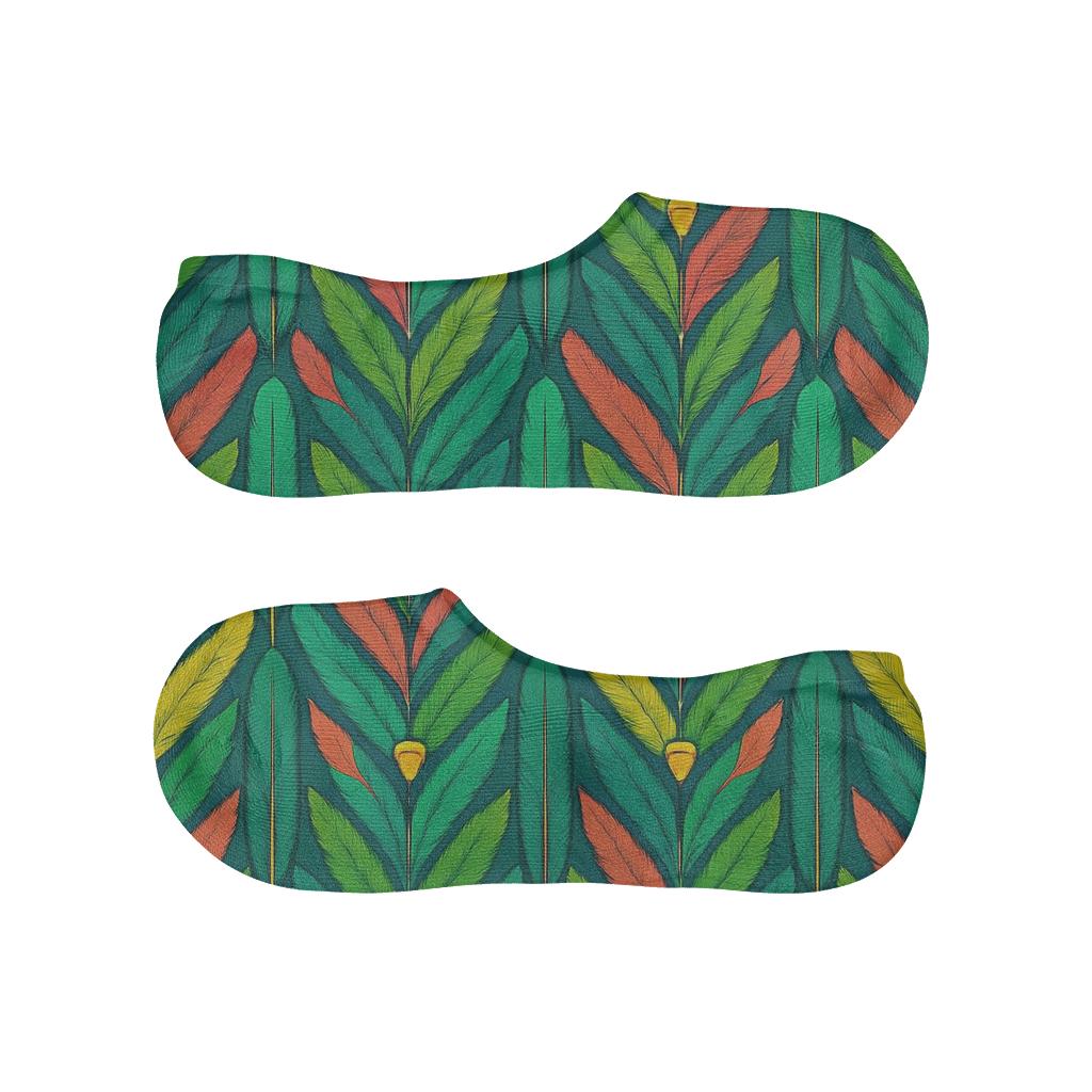 Parrot Plume Chevron breathable no-show socks