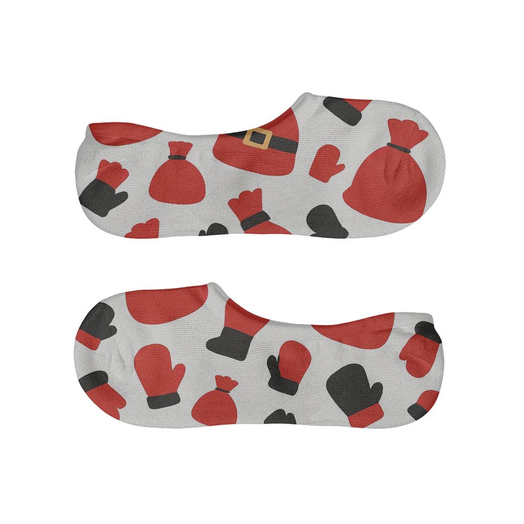 Santa Sack Scatter Pattern comfortable low-cut socks