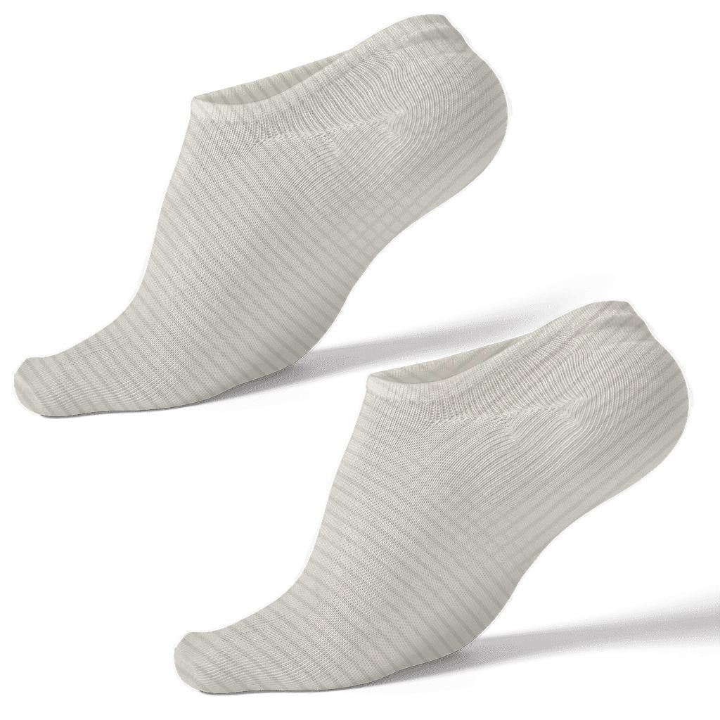 Subtle Moire Bands stylish athletic ankle socks