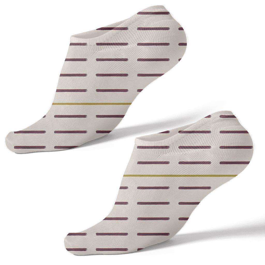 Even Dash Sequence unique graphic ankle socks