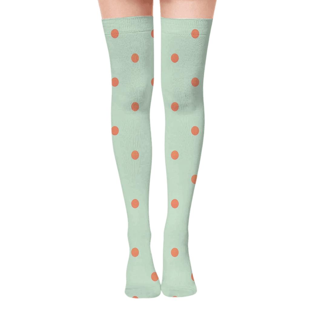 Tiny Dot Relay personalized over-the-knee socks