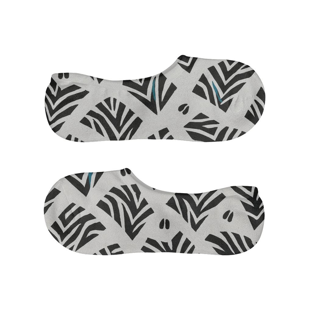 Fragmented Chevron Stripe Scatter comfortable low-cut socks