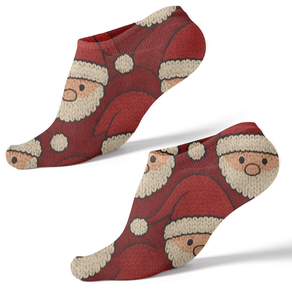 Santa Hat Wave With Santa stylish athletic ankle socks