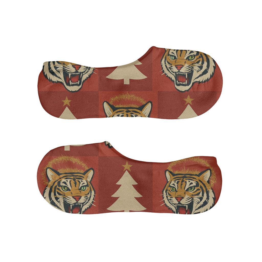 Tiger Tinsel Alternating Medley low cut no-show socks