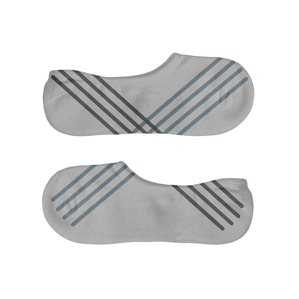 Subtle Moire Bands breathable seamless no-show sockscustom no-show socks