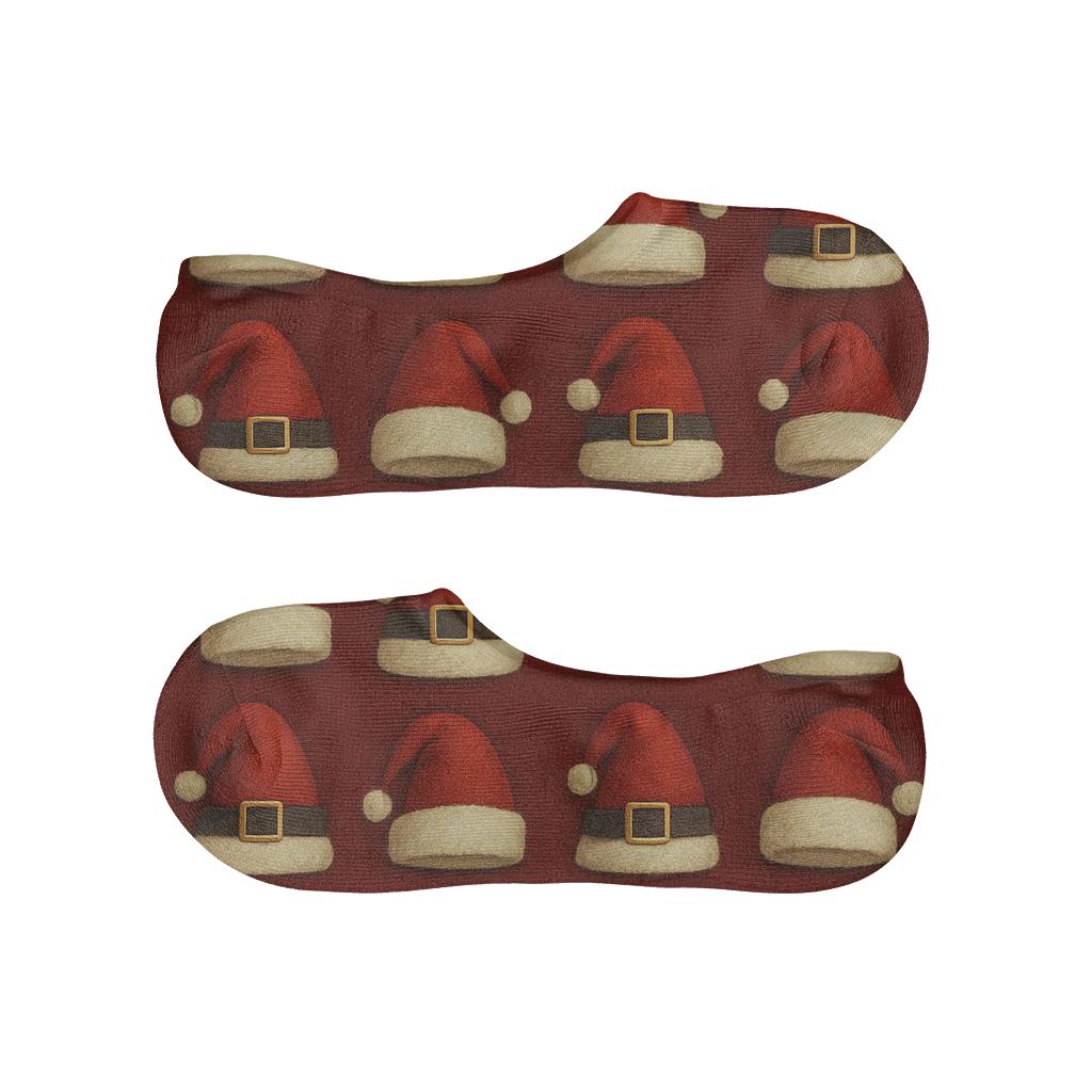 Santa Hat Grid Blanket trendy no-show sock styles